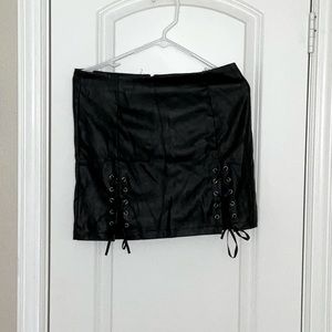 Leather skirt
